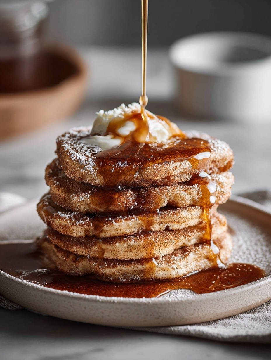 Spanish Churro-Inspired Pancakes: A Breakfast Delight!