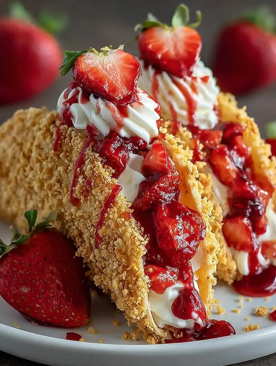 Strawberry Crunch Cheesecake Tacos Recipe: Easy & Fun Treat