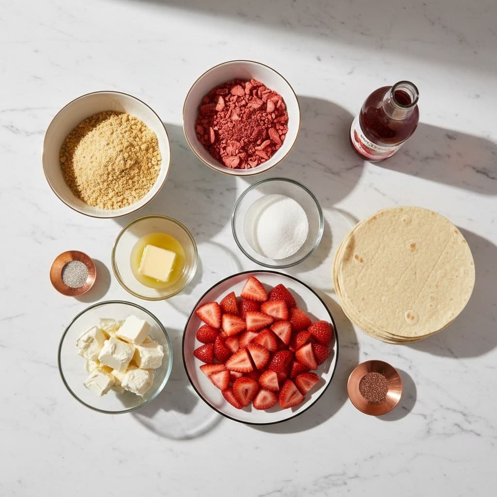 Strawberry Crunch Cheesecake Tacos Recipe