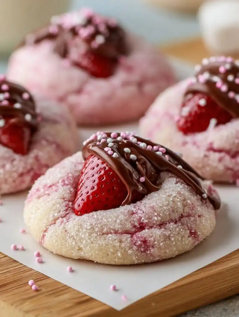 Strawberry Kiss Cookies Recipe for Sweet Home Bakers