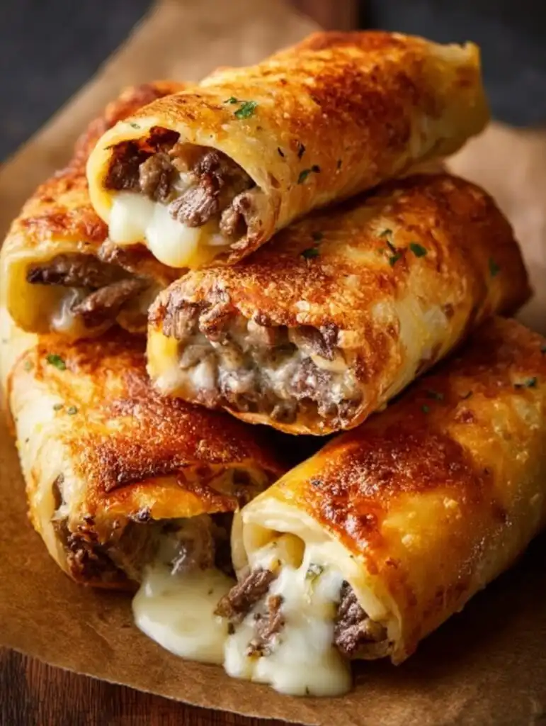 Ultimate Keto Philly Cheesesteak Rolls