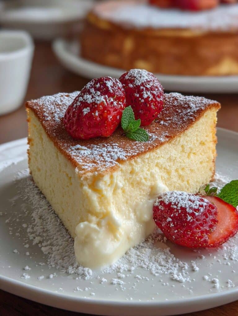 3-Ingredient Creamy Yogurt Cake