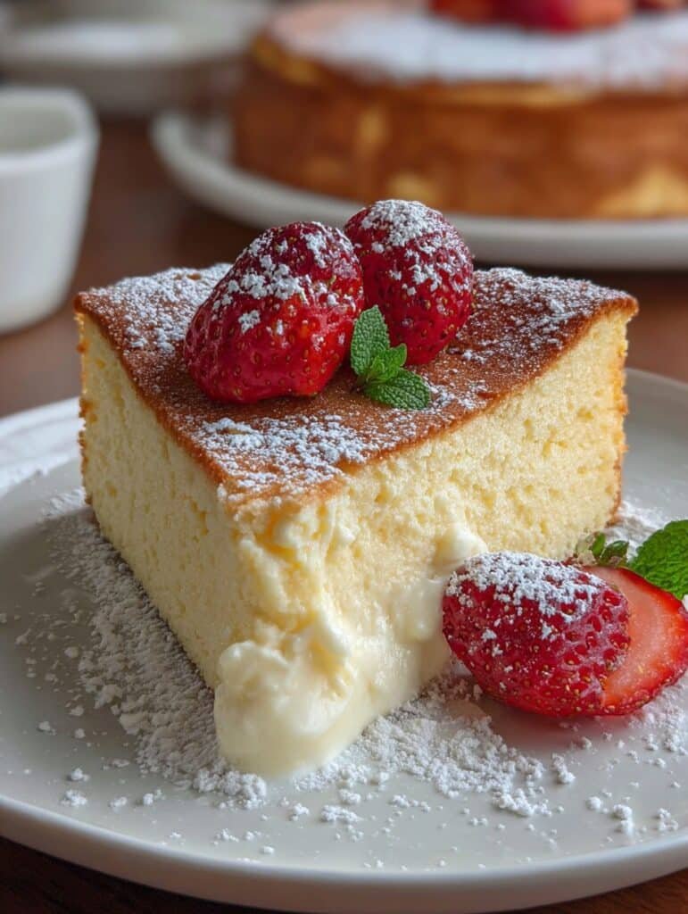 3-Ingredient Creamy Yogurt Cake