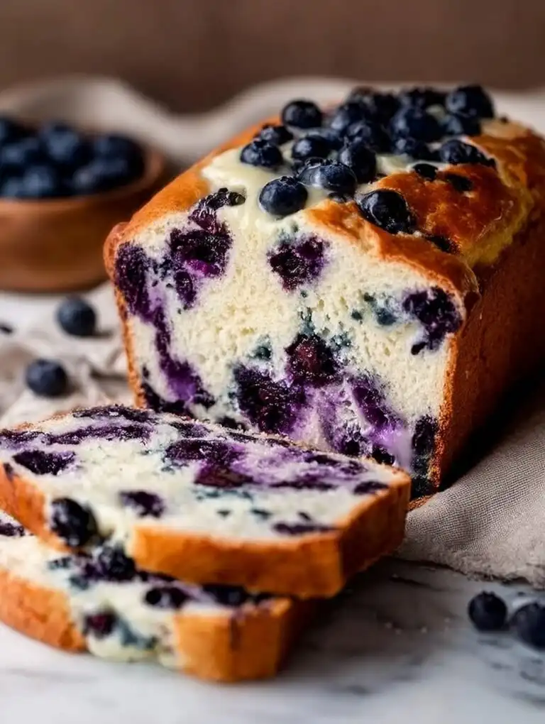 Blueberry Cream Cheese Bread
