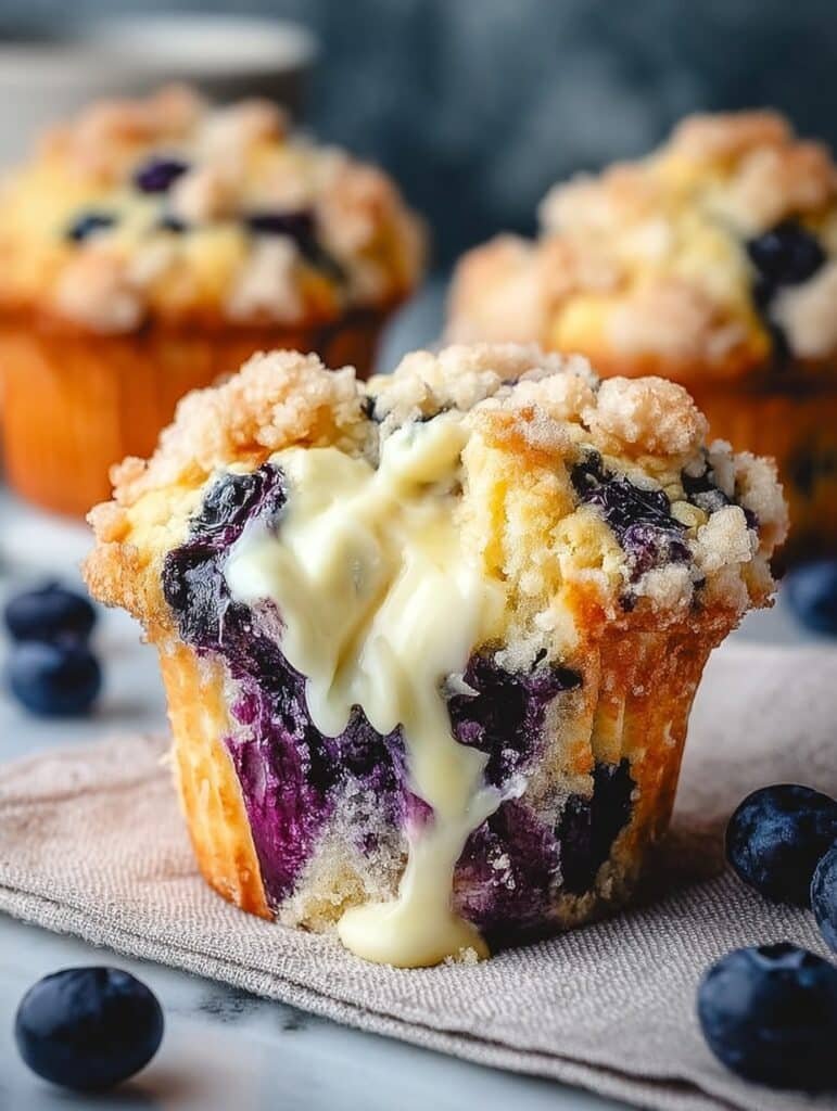 Blueberry Cream Cheese Muffins