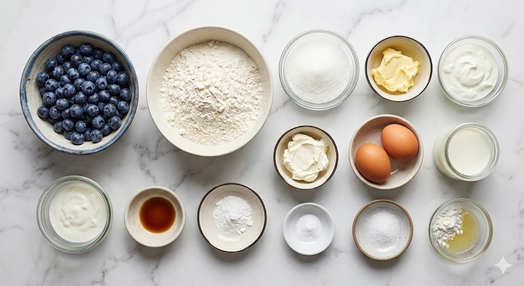 Blueberry Cream Cheese Muffins