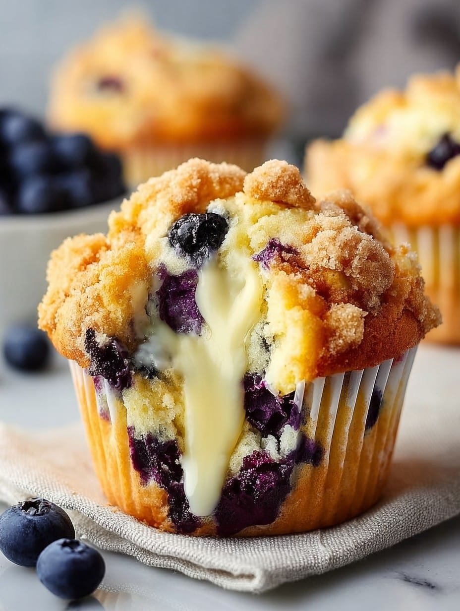 Blueberry Cream Cheese Muffins