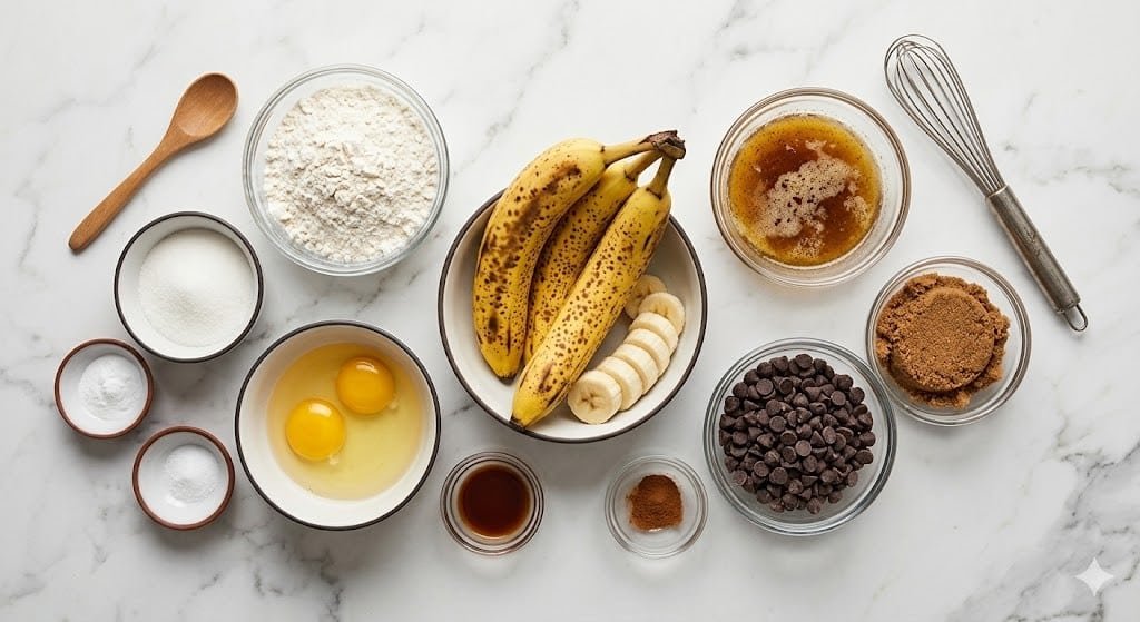Brown butter chocolate chip banana bread