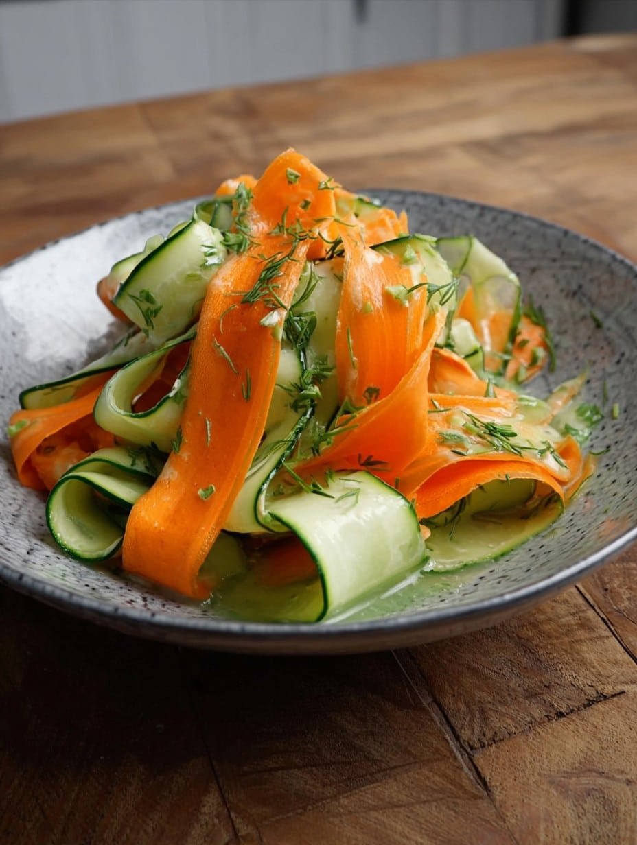 Carrot & Cucumber Ribbon Salad