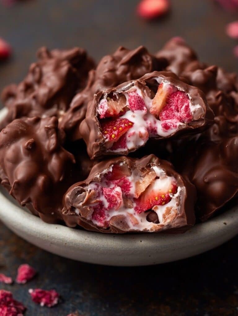Chocolate Strawberry Yogurt Clusters