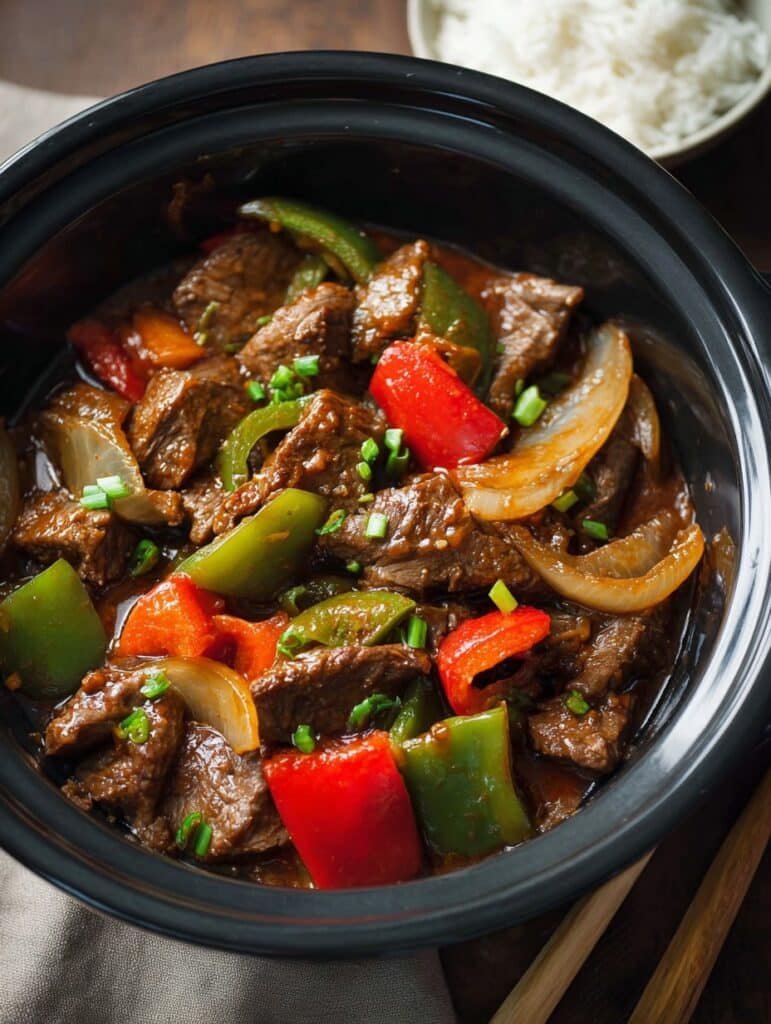 Crockpot Pepper Steak Recipe