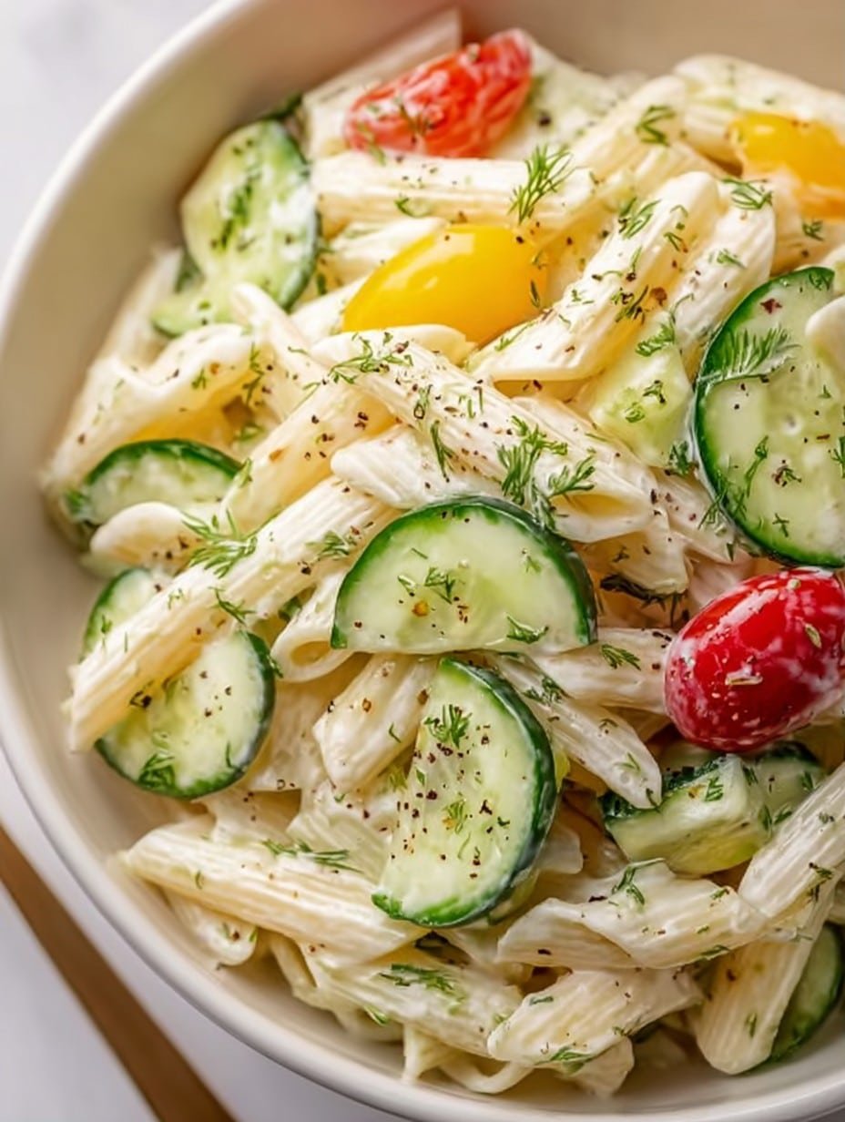 Cucumber Pasta Salad