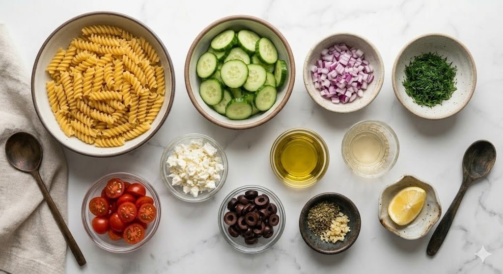 Cucumber Pasta Salad