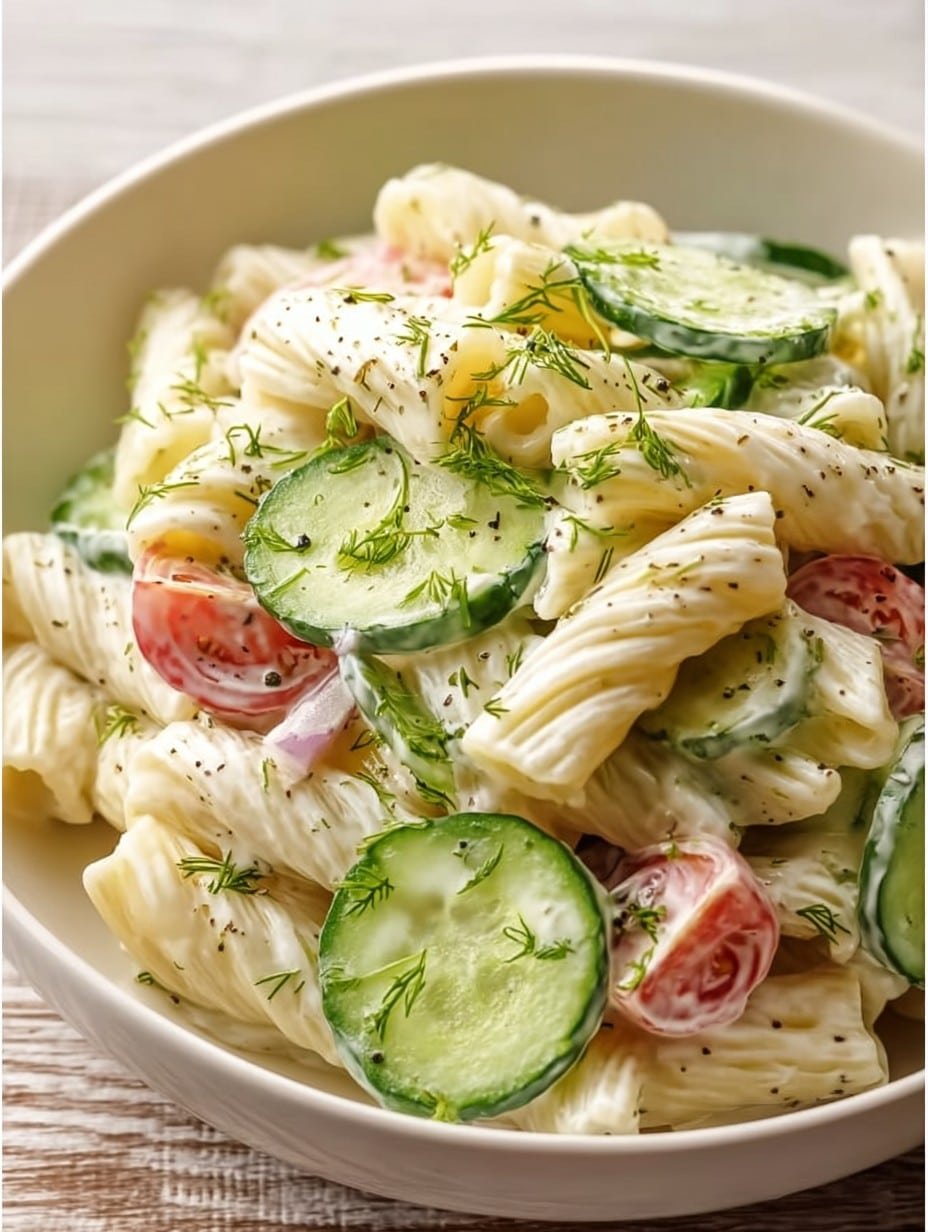 Cucumber Pasta Salad