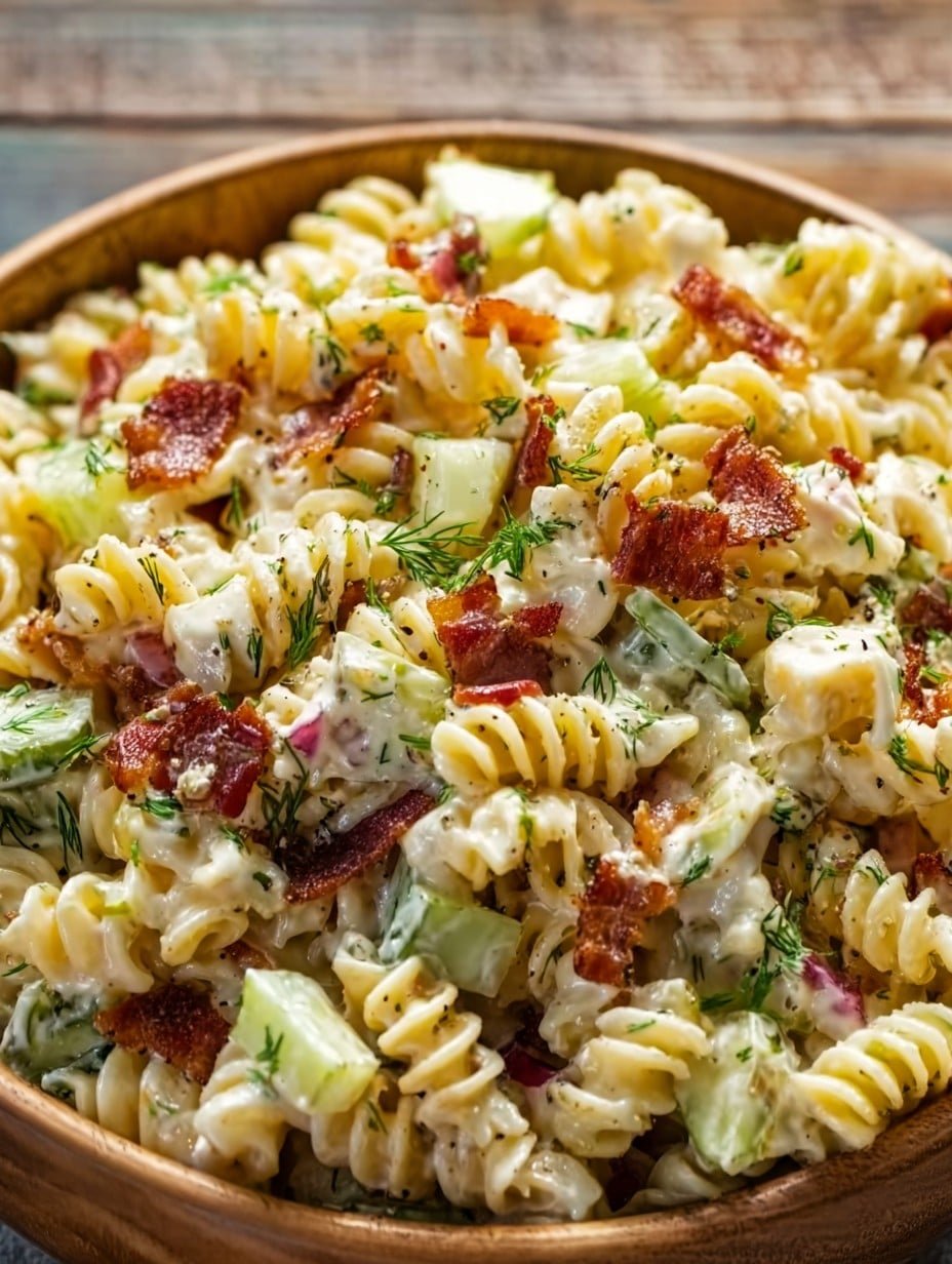 Dill Pickle Bacon Pasta Salad That Will Wow Your Taste Buds