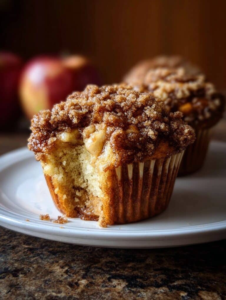 Divine Apple Cinnamon Streusel Muffins