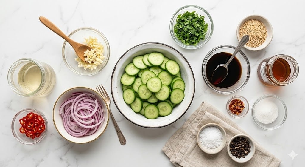 Easy Asian Cucumber Salad