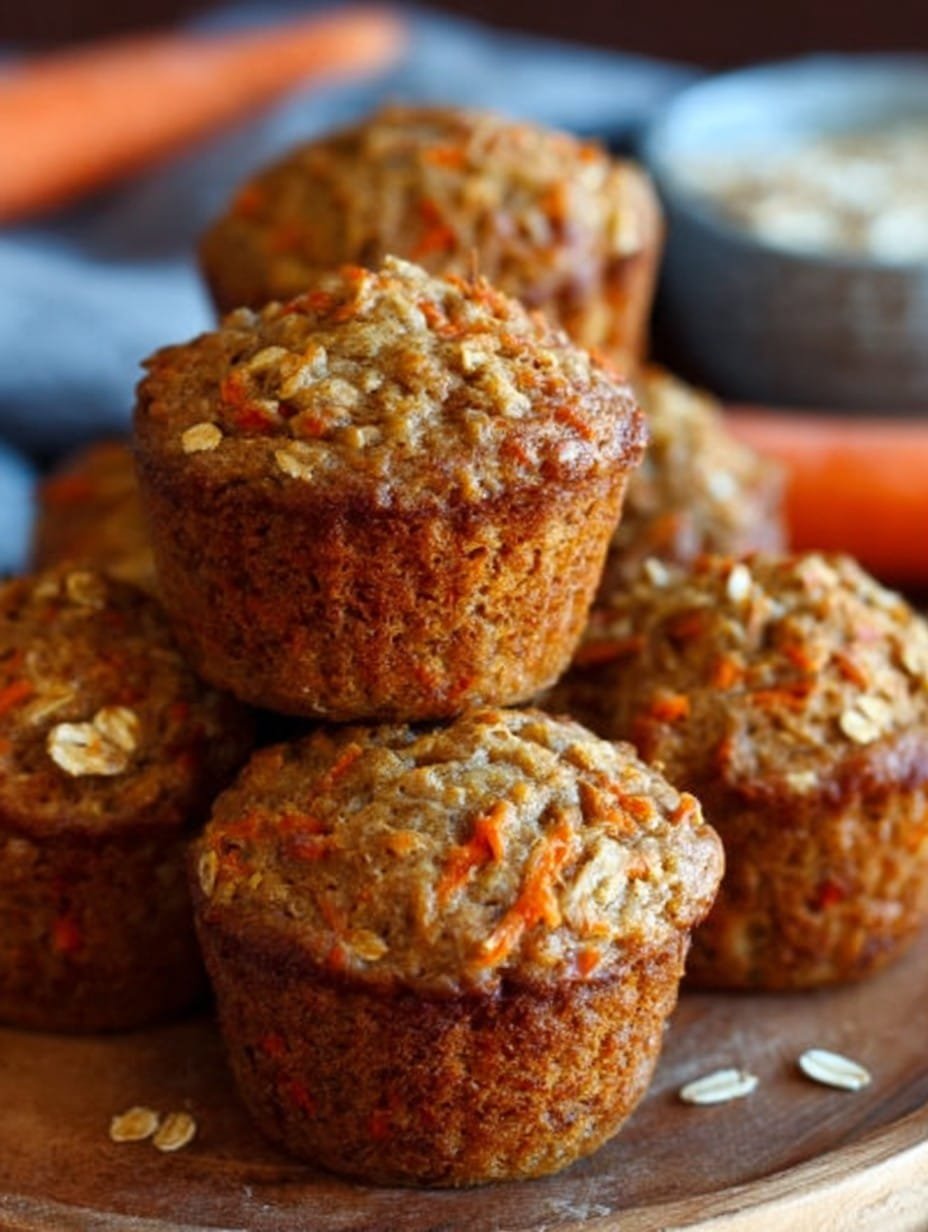 Easy One-Bowl Carrot Oatmeal Muffins