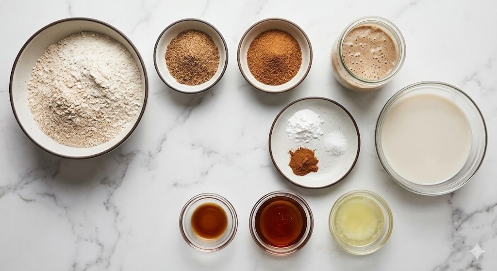 Fluffy Vegan Sourdough Buckwheat Pancakes Recipe