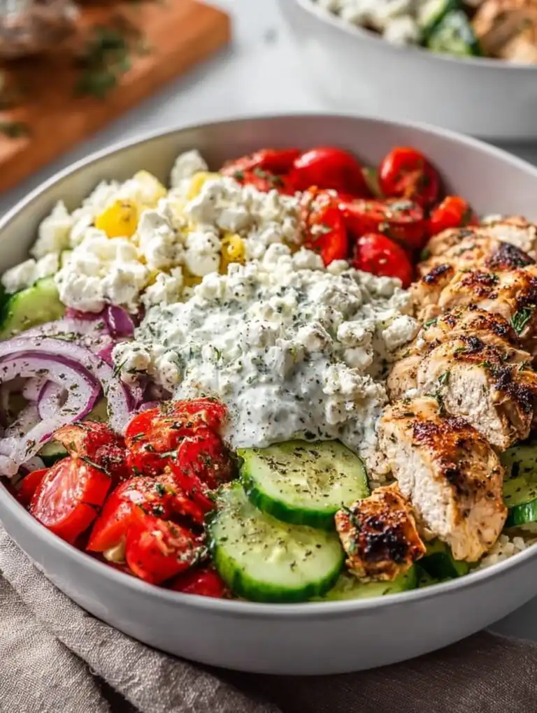 Greek Chicken Bowls Recipe