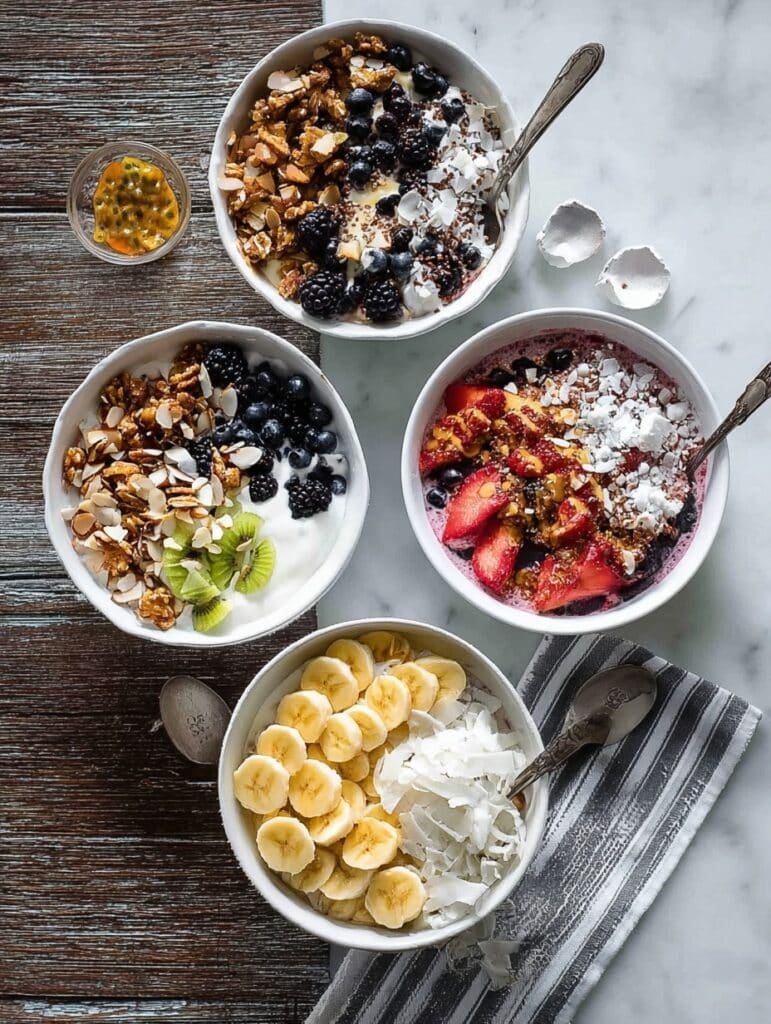 Greek Yogurt Bowls – 4 Ways