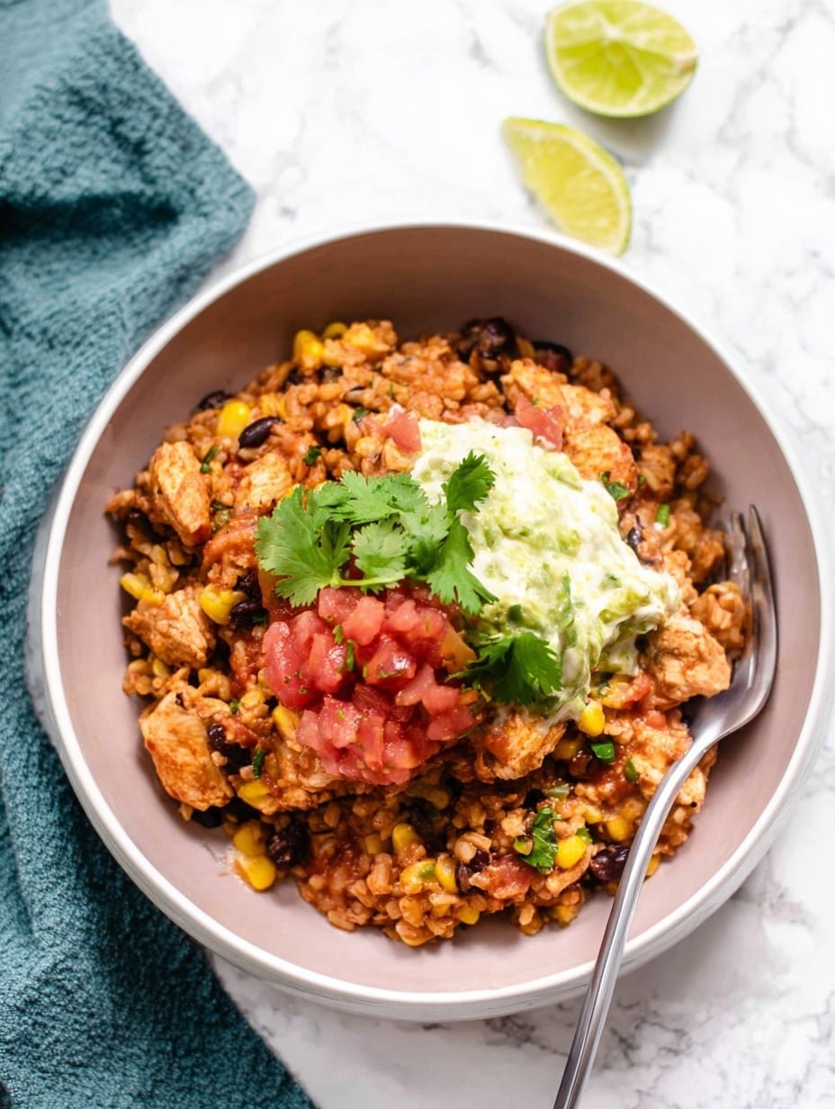High Protein Chicken Burrito Bowls