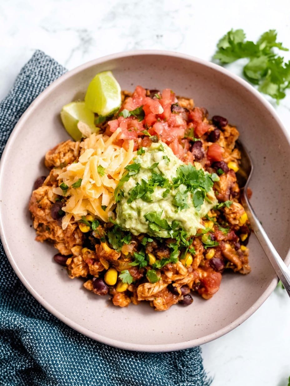 High Protein Chicken Burrito Bowls