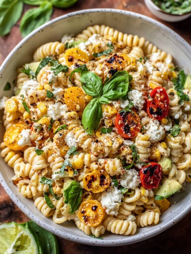 Juicy Street Corn Pasta Salad