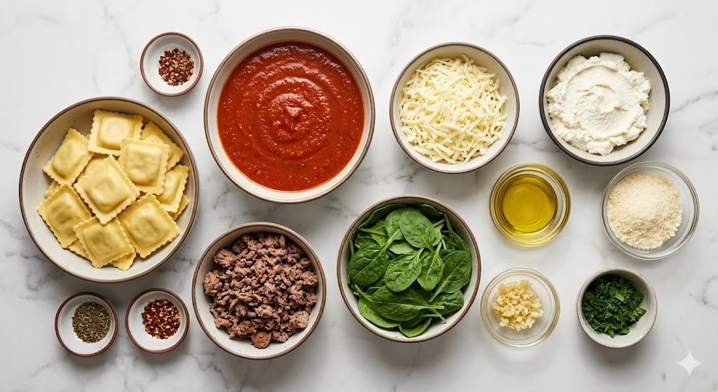 Lazy Ravioli Lasagna