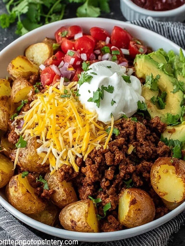 Loaded Potato Taco Bowl