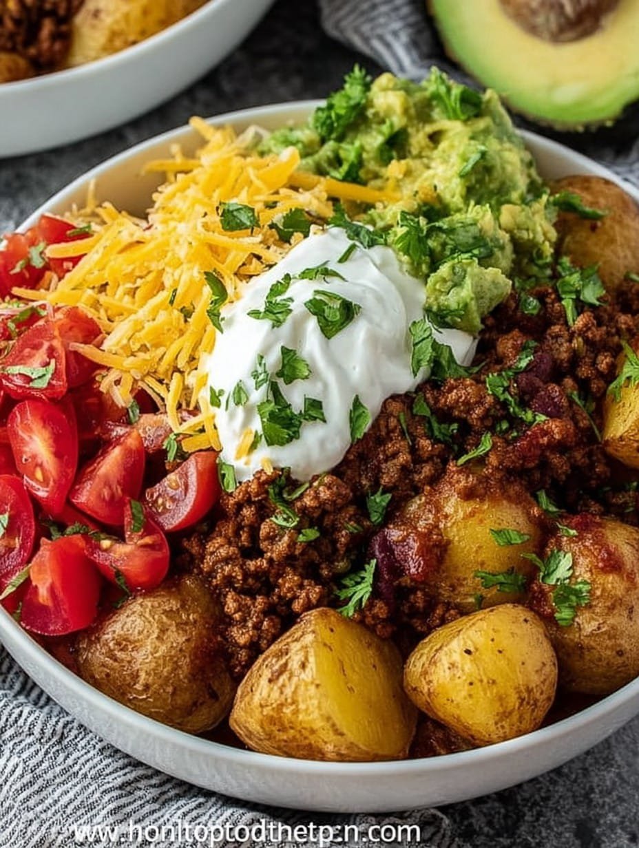 Loaded Potato Taco Bowl