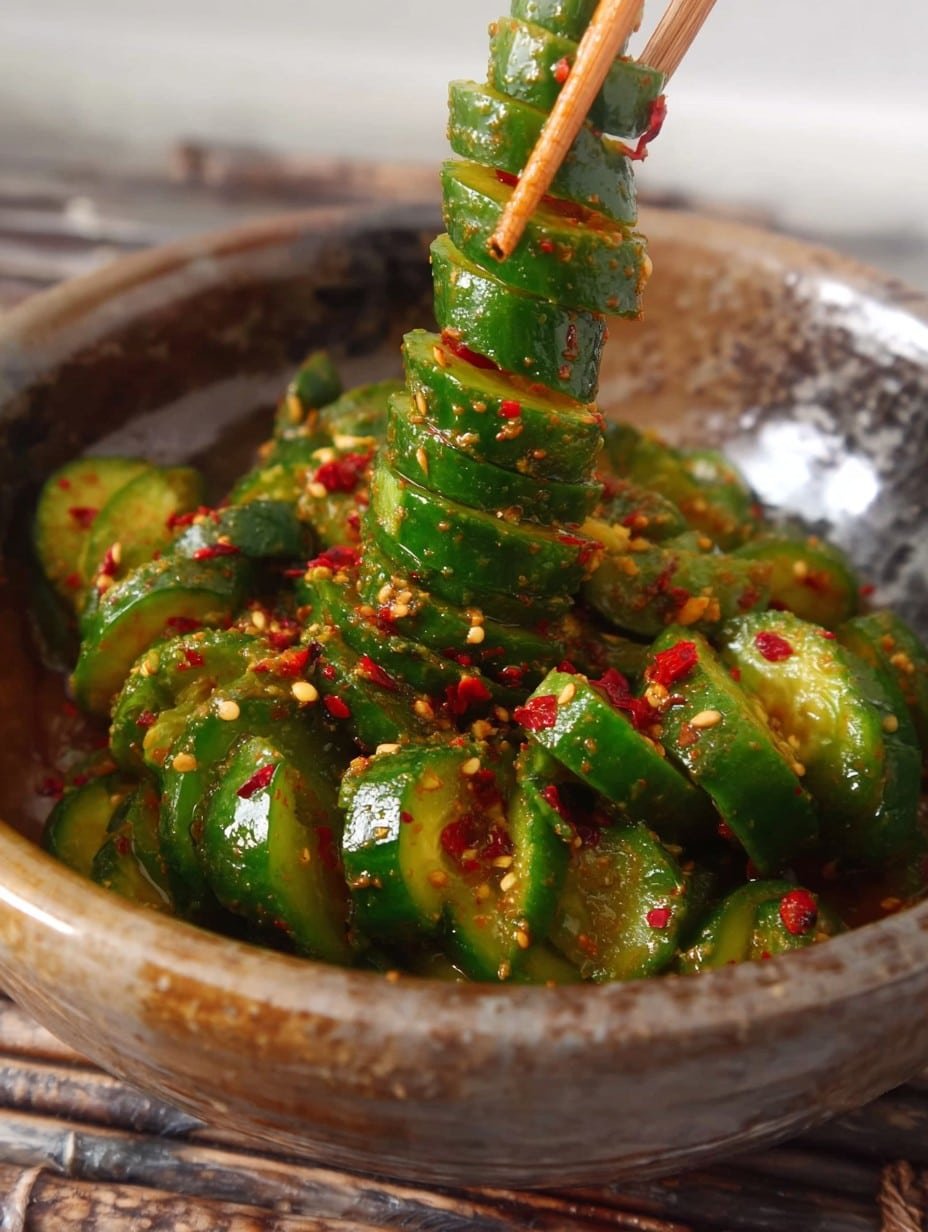 Oi Muchim (Korean Spicy Cucumber Salad)