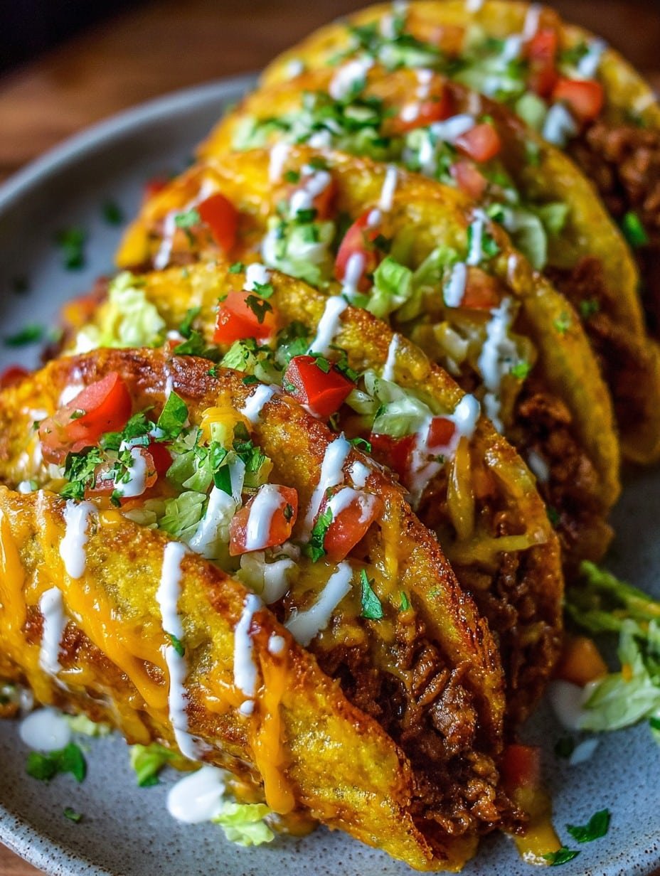 Oven-Baked Cheesy Tacos Recipe | Crispy Loaded Mexican Dinner