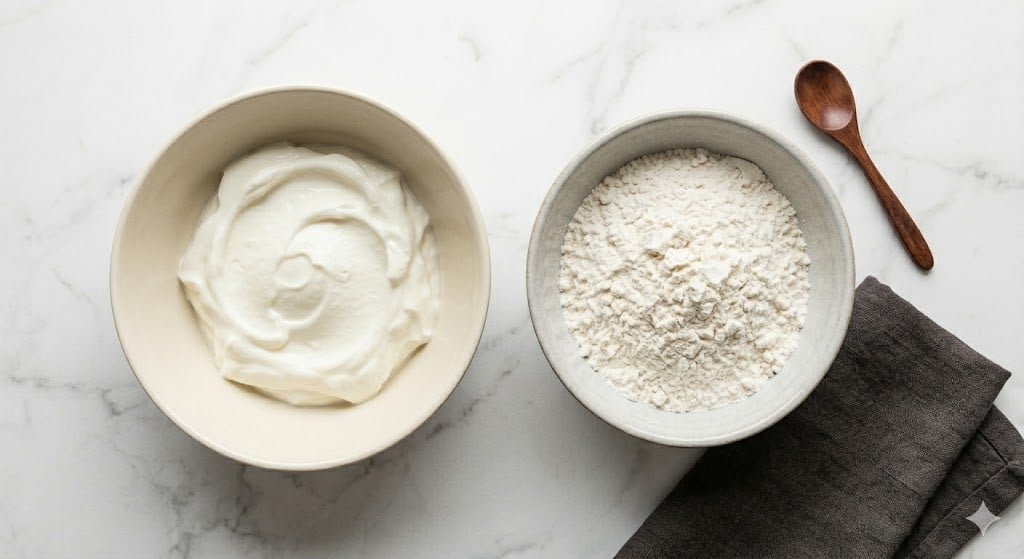 Soft 2 Ingredient Greek Yogurt Naan