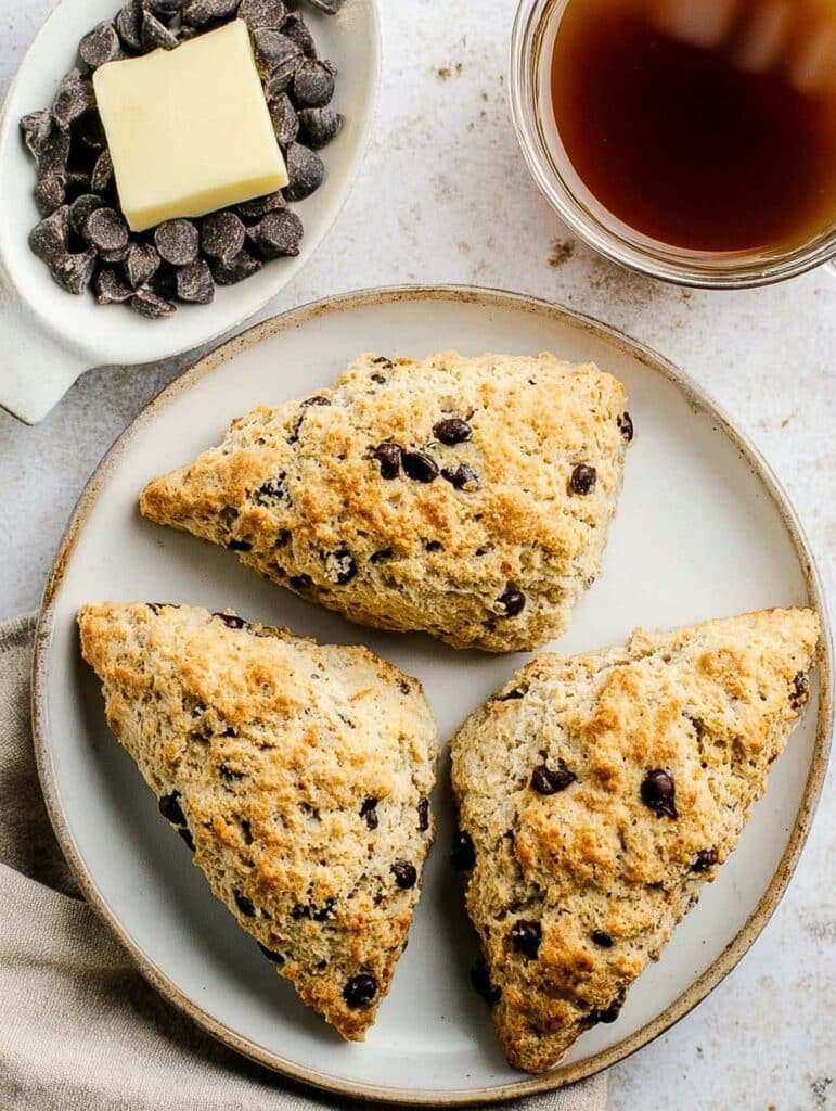 Sourdough Discard Scones with Chocolate Chips