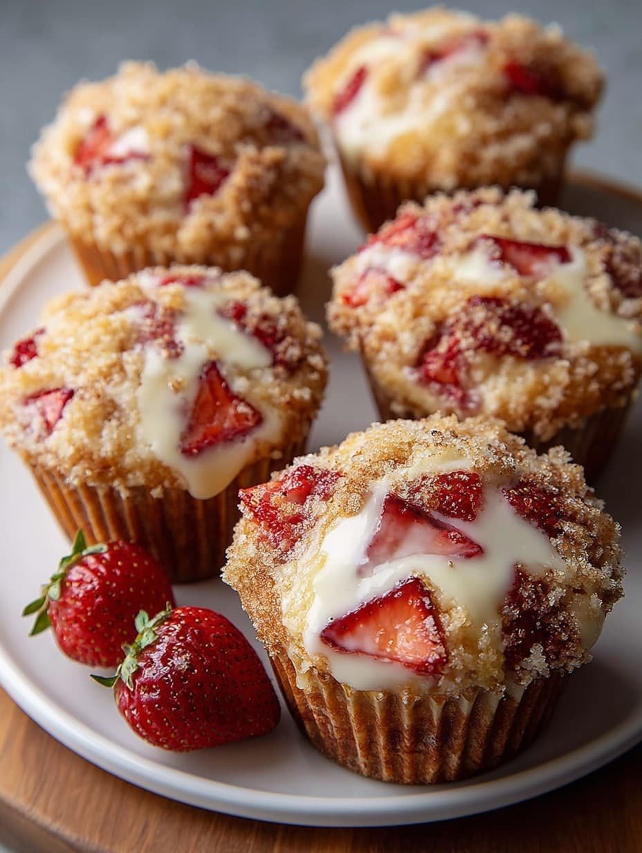 Strawberry Cream Cheese Muffins