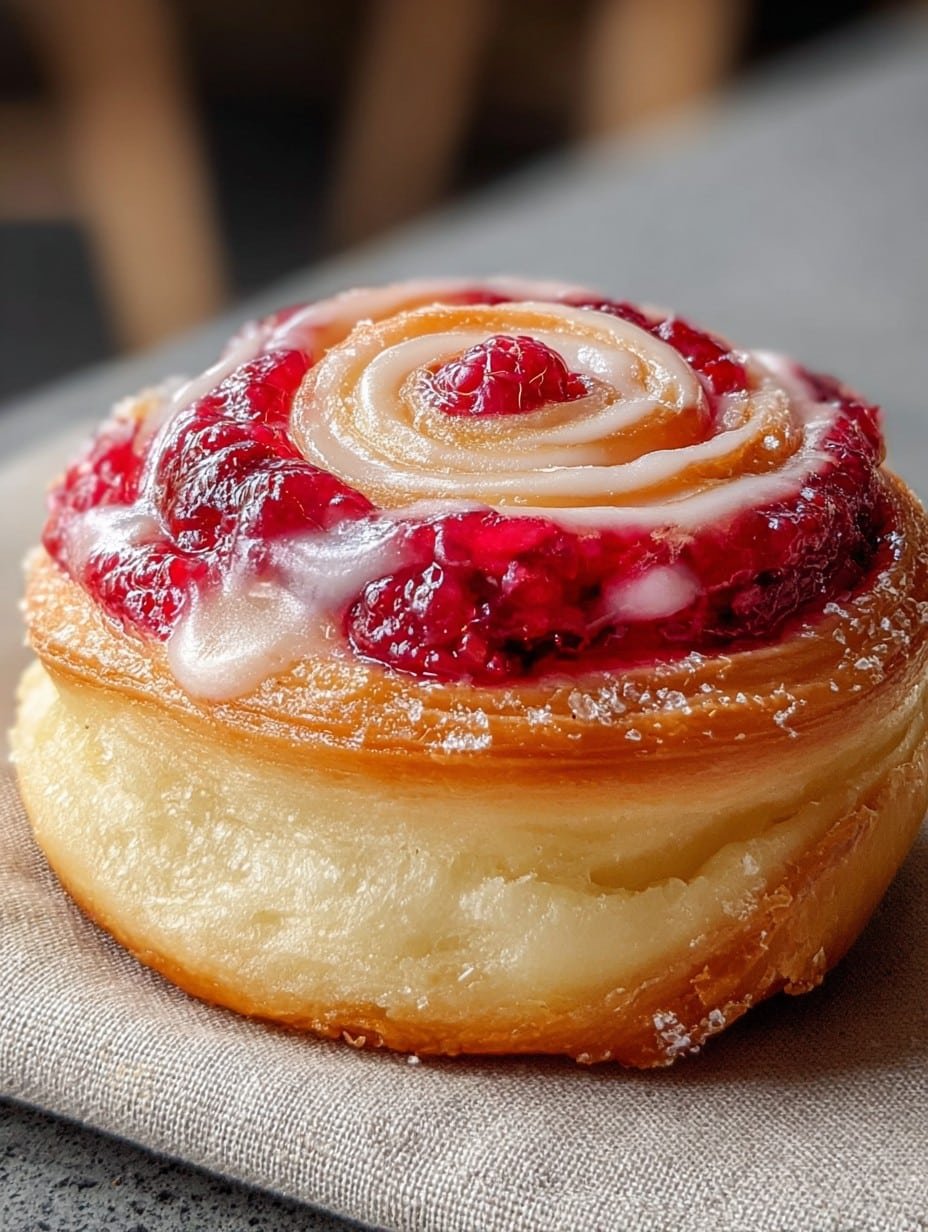 Sugar Raspberry Danish Bun