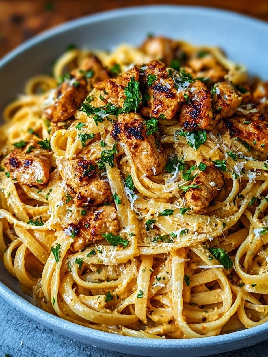 the best Cowboy Butter Chicken Linguine