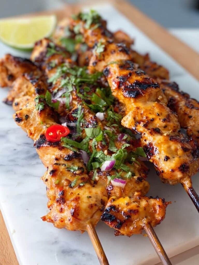 Bang Bang Chicken Skewers