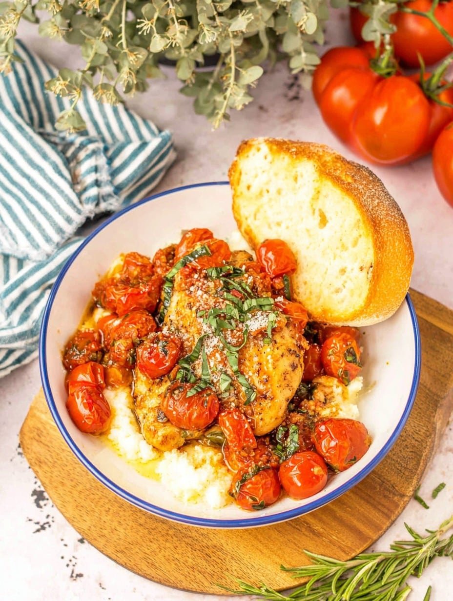 Crockpot Bruschetta Chicken