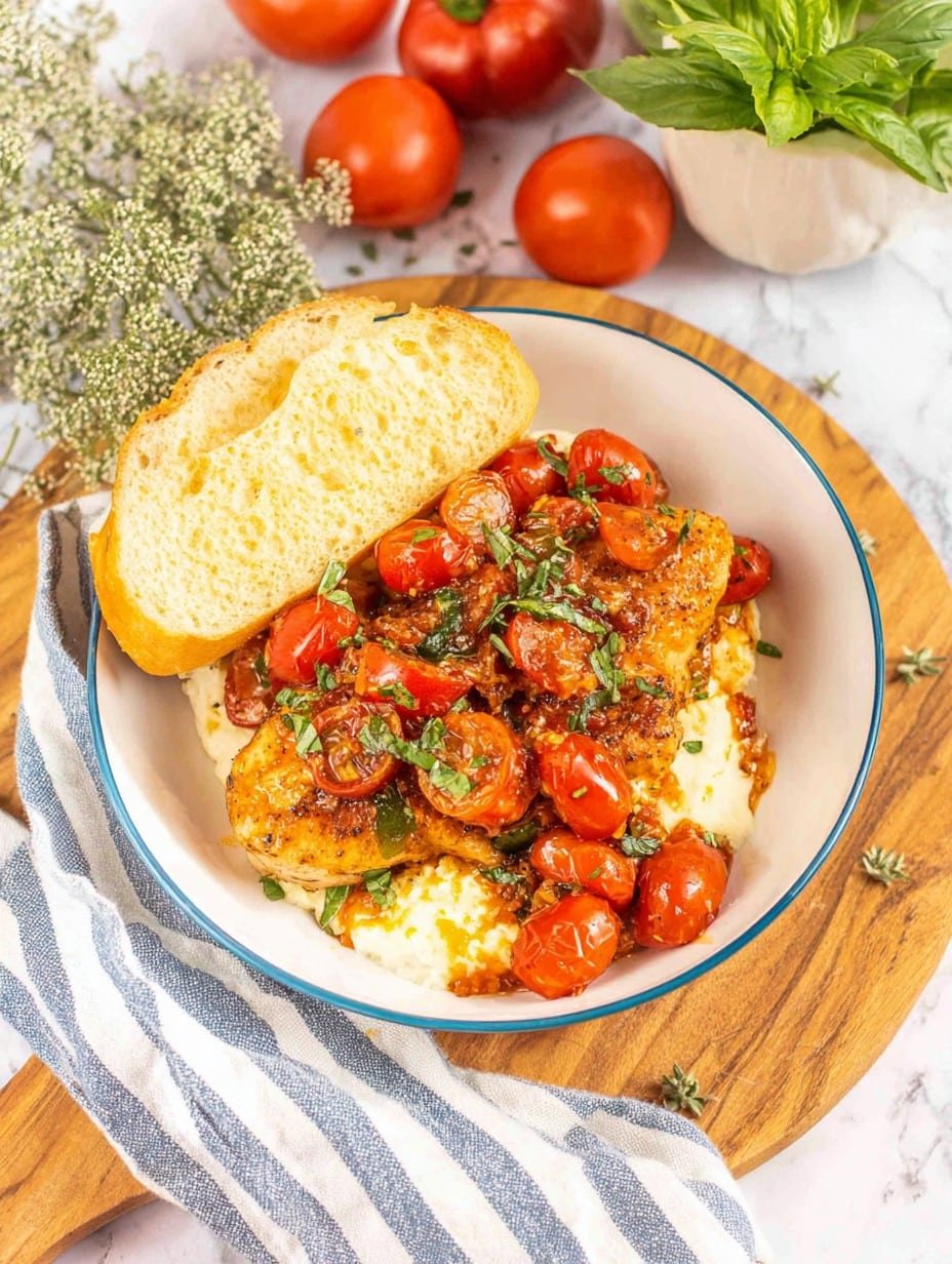 Crockpot Bruschetta Chicken