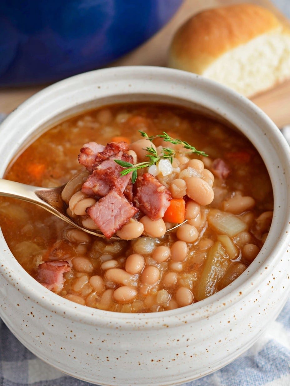 Crockpot Ham & Bean Soup Recipe