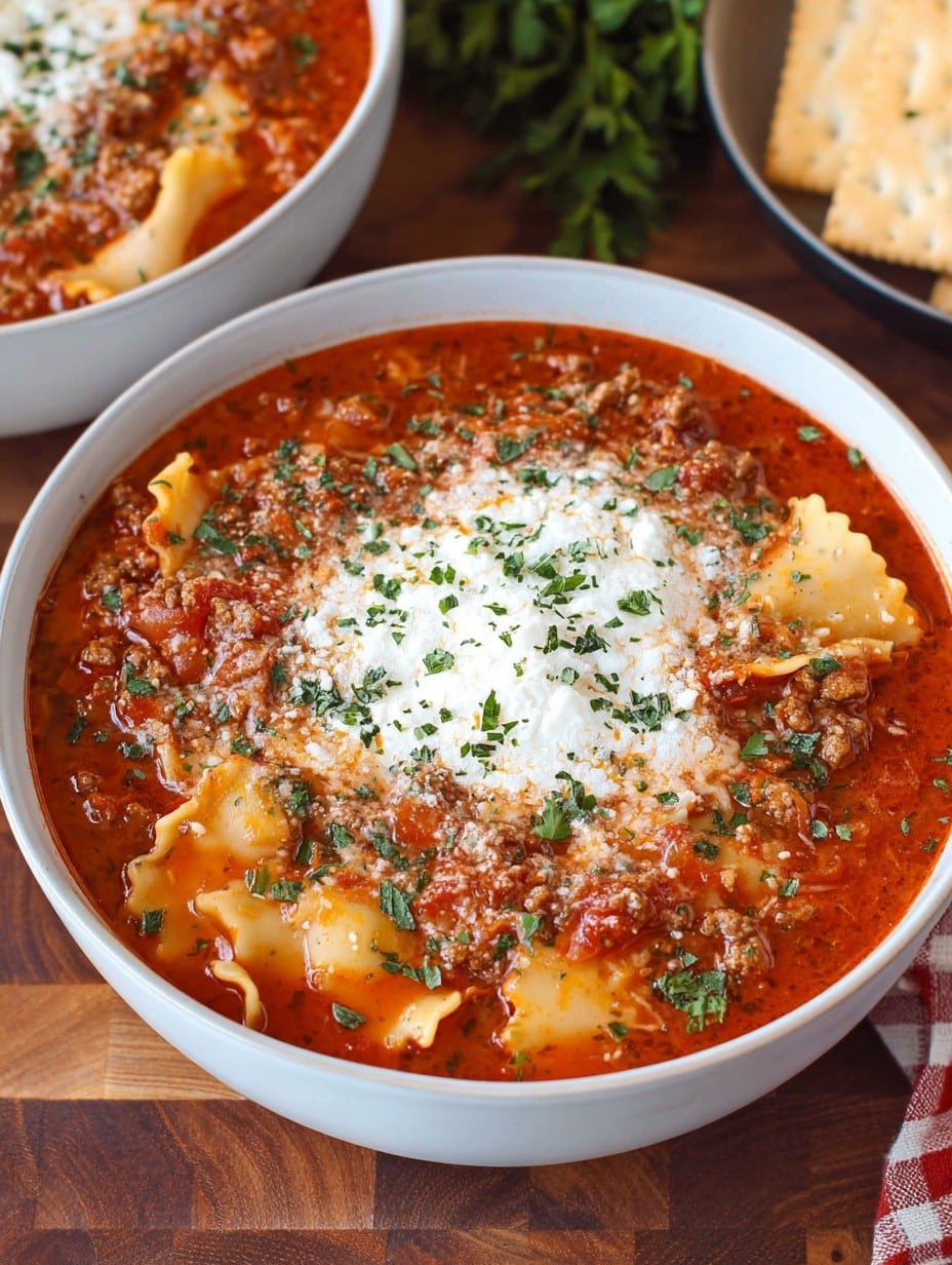 Crockpot Lasagna Soup Recipe