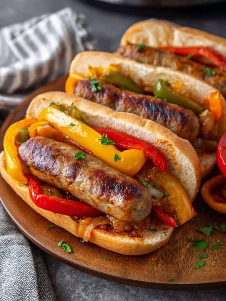 Crockpot Sausage & Peppers
