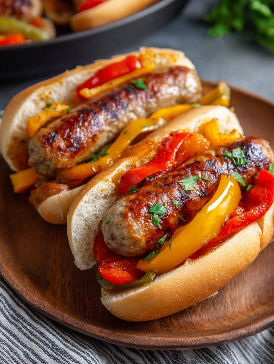 Crockpot Sausage & Peppers