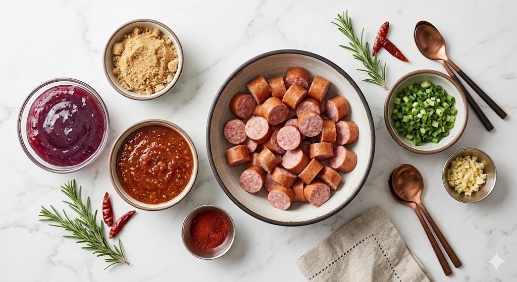 Crockpot Sweet & Spicy Kielbasa Bites