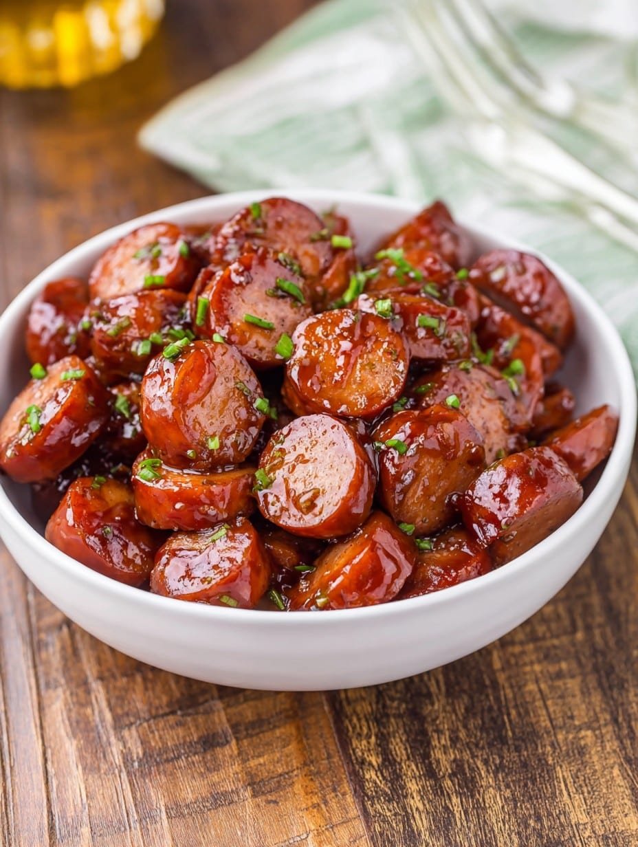 Crockpot Sweet & Spicy Kielbasa Bites