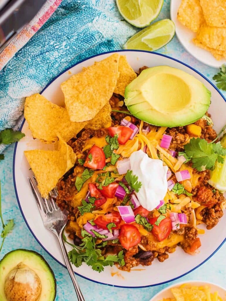 Crockpot Taco Casserole