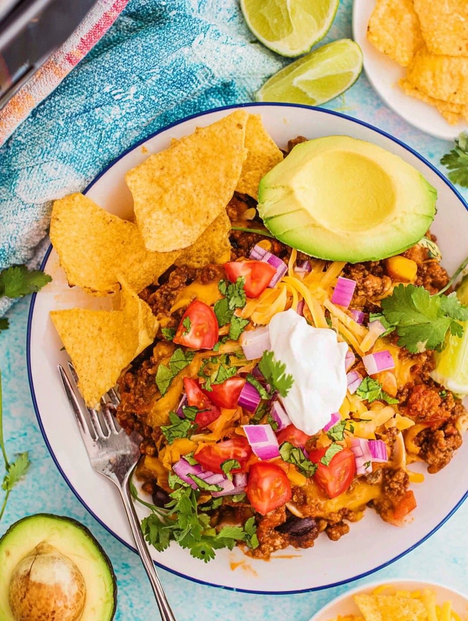 Crockpot Taco Casserole
