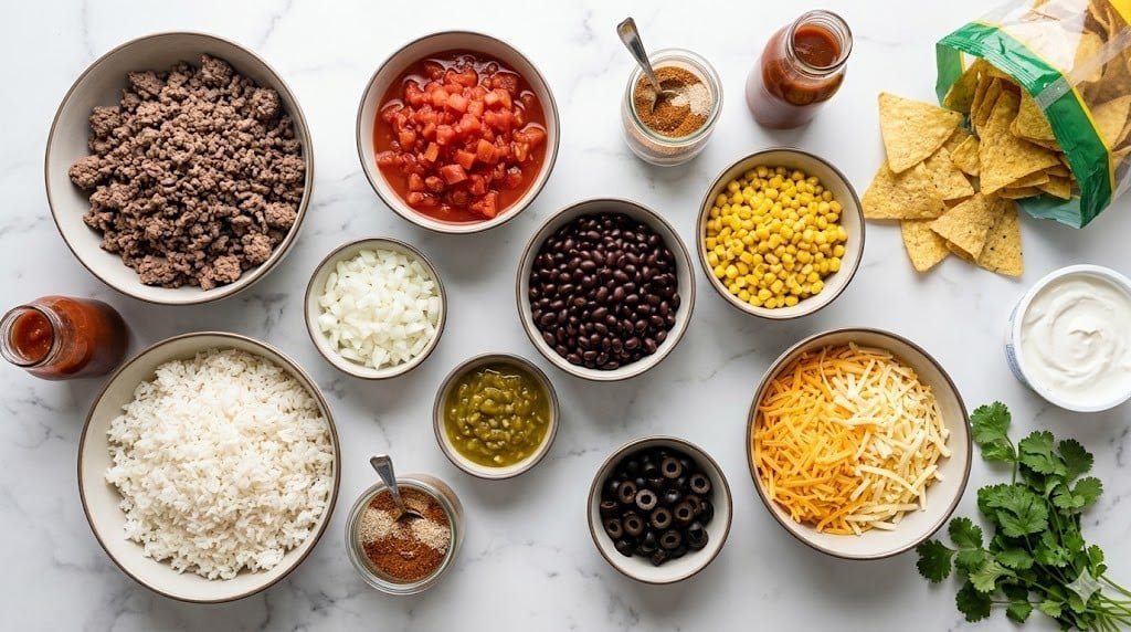 Crockpot Taco Casserole